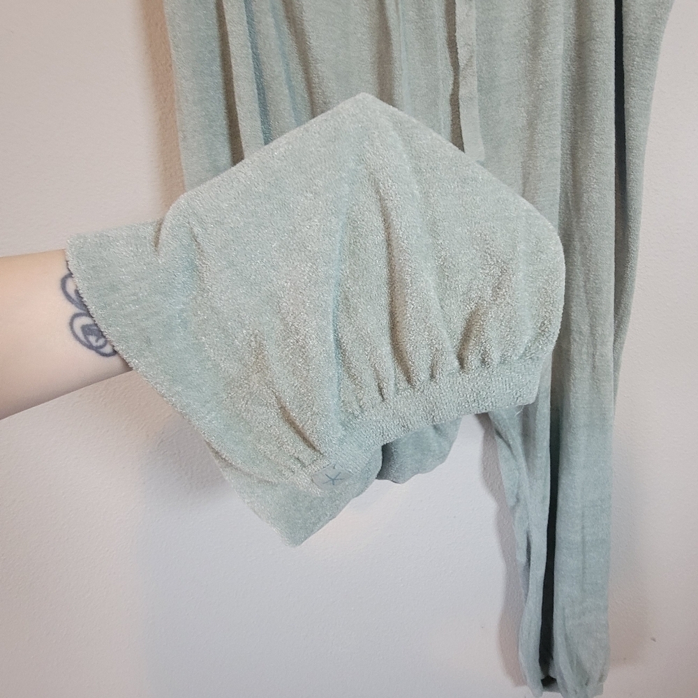 Barefoot Dreams Cozi Chic Ultra Lite Track Pants Size 3X Beach Glass - Picture 4 of 8